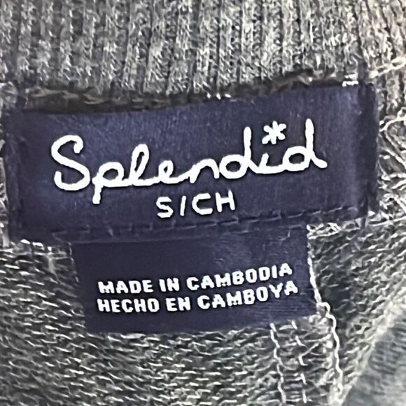 Splendid Leopard Gray Fleece Sweatpants Jogger Women’s Small - Picture 5 of 5